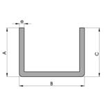 Esquema - Perfil "u" laminado en frío